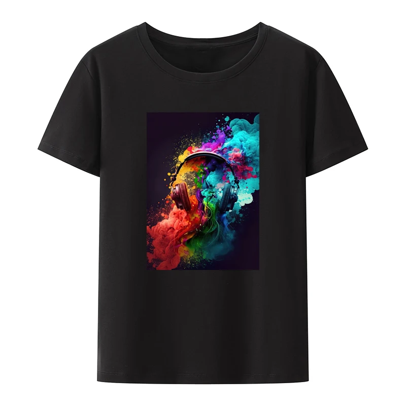 Headphones Music Cotton T-shirts Cartoon Style Print Printed T-shirt Top Casual Tees Y2k Tops Summer Short-sleev Tshirts for Men
Headphones Music Cotton T-shirts Cartoon Style Print Printed T-shirt Top Casual Tees Y2k Tops Summer Short-sleev Tshirts for Men