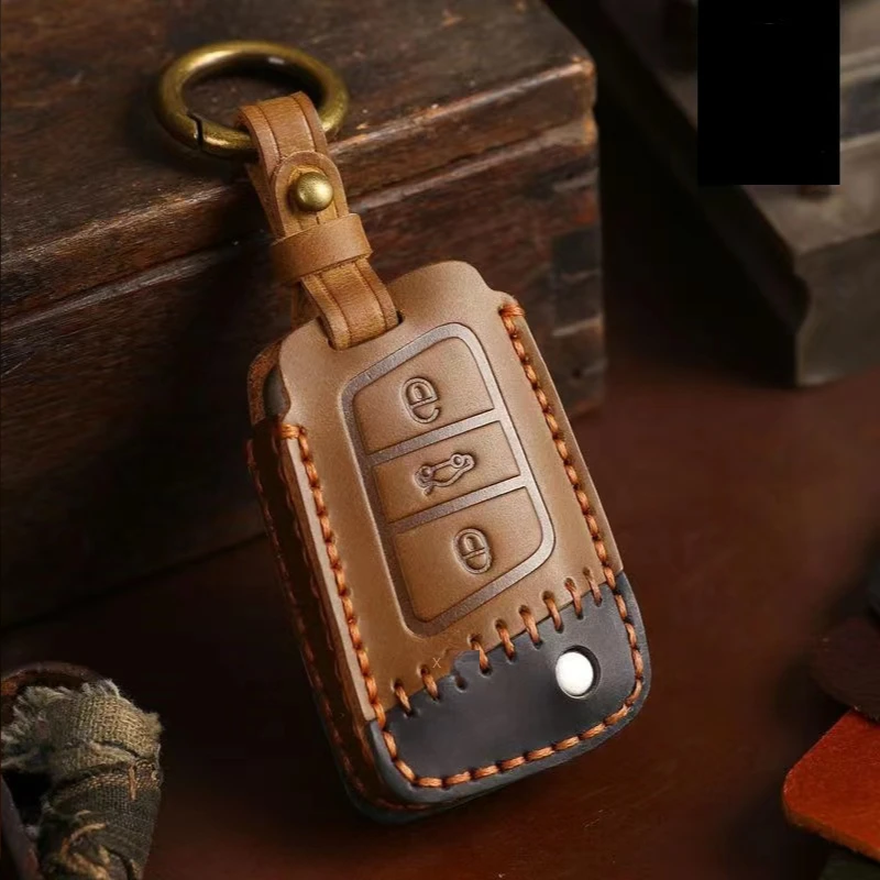 High-End Hand-Made Genuine Leather Key Case For Volkswagen key pack Passat Golf Magotan POLO Santana CC Jetta Car Accessories
High-End Hand-Made Genuine Leather Key Case For Volkswagen key pack Passat Golf Magotan POLO Santana CC Jetta Car Accessories