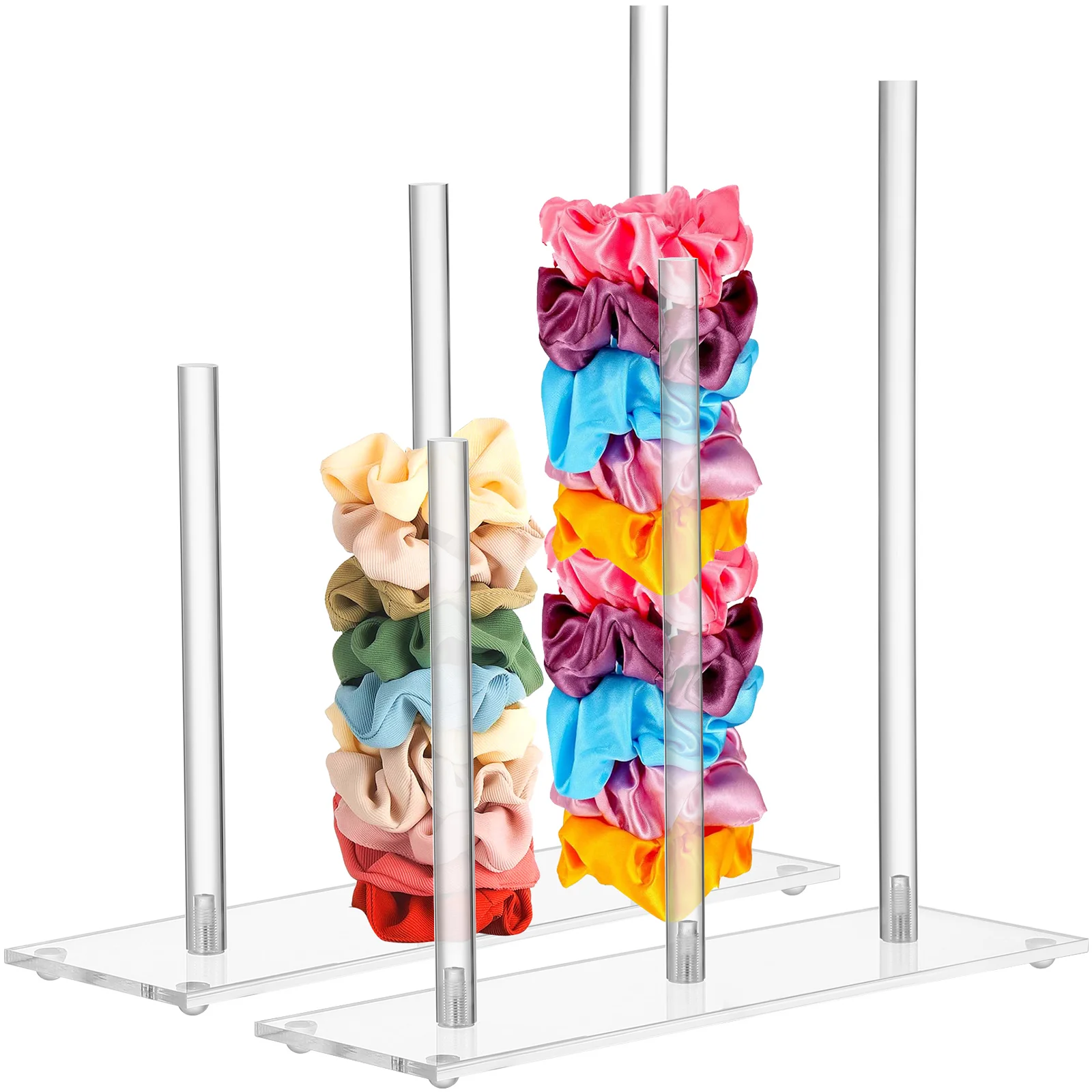 2pcs Hair Scrunchie Display Stands Hair Ties Vertical Tower Stands Bangle Bracelet Holders
2pcs Hair Scrunchie Display Stands Hair Ties Vertical Tower Stands Bangle Bracelet Holders