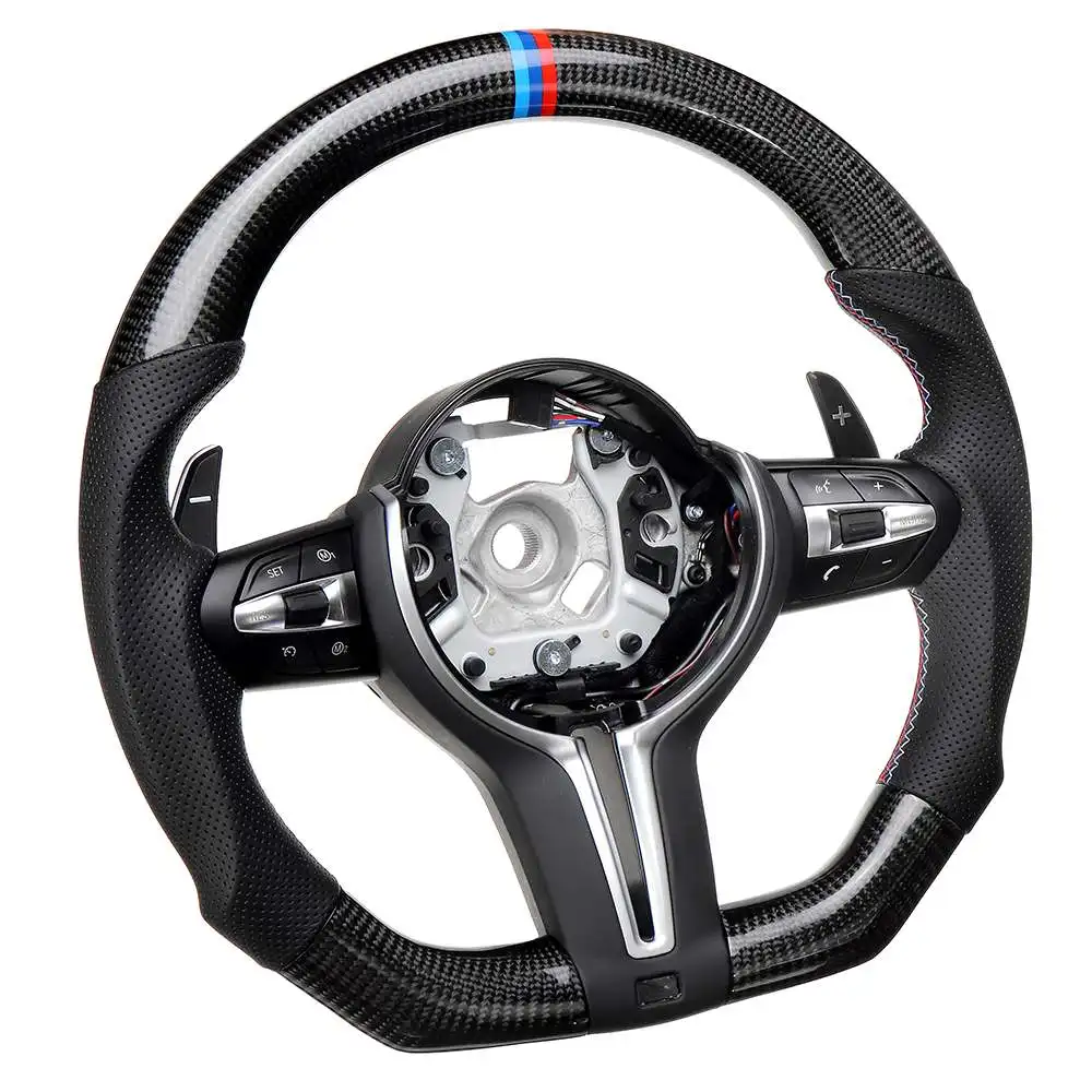 Real Carbon Fiber Leather Steering Wheel For BMW M3 F20/F22/F30/F32/F40/F44/F45 Refit Racing Steering Wheels Assembly
Real Carbon Fiber Leather Steering Wheel For BMW M3 F20/F22/F30/F32/F40/F44/F45 Refit Racing Steering Wheels Assembly