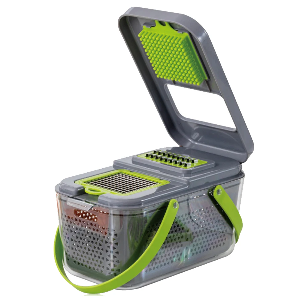 Slicer Vegetable Cutter Vegetable Grater Chopper Fresh-Keeping Storage Box Kitchen Gadgets
Slicer Vegetable Cutter Vegetable Grater Chopper Fresh-Keeping Storage Box Kitchen Gadgets