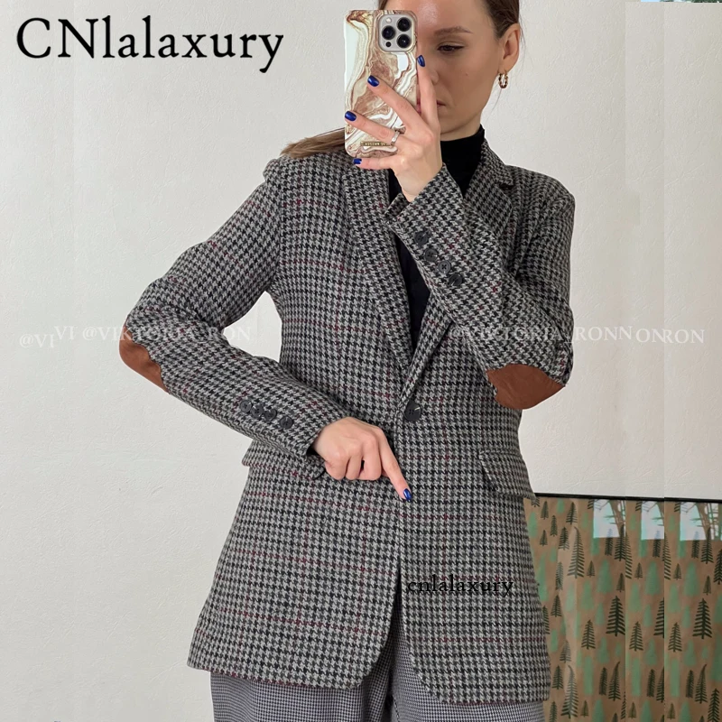 CNlalaxury Women 2022 Fashion Office Wear Single Button Blazer Coat Vintage Long Sleeve Pockets Female Jacket Outerwear Chic Top
CNlalaxury Women 2022 Fashion Office Wear Single Button Blazer Coat Vintage Long Sleeve Pockets Female Jacket Outerwear Chic Top