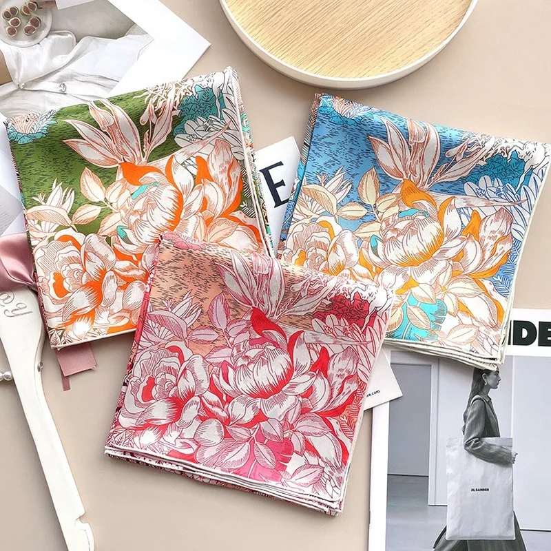 Fubao Forest Twill Silk 88*88cm Large Square Scarf Elegant Ladies Sunscreen Small Shawl Scarf Women Luxury Hijabs for Woman
Fubao Forest Twill Silk 88*88cm Large Square Scarf Elegant Ladies Sunscreen Small Shawl Scarf Women Luxury Hijabs for Woman