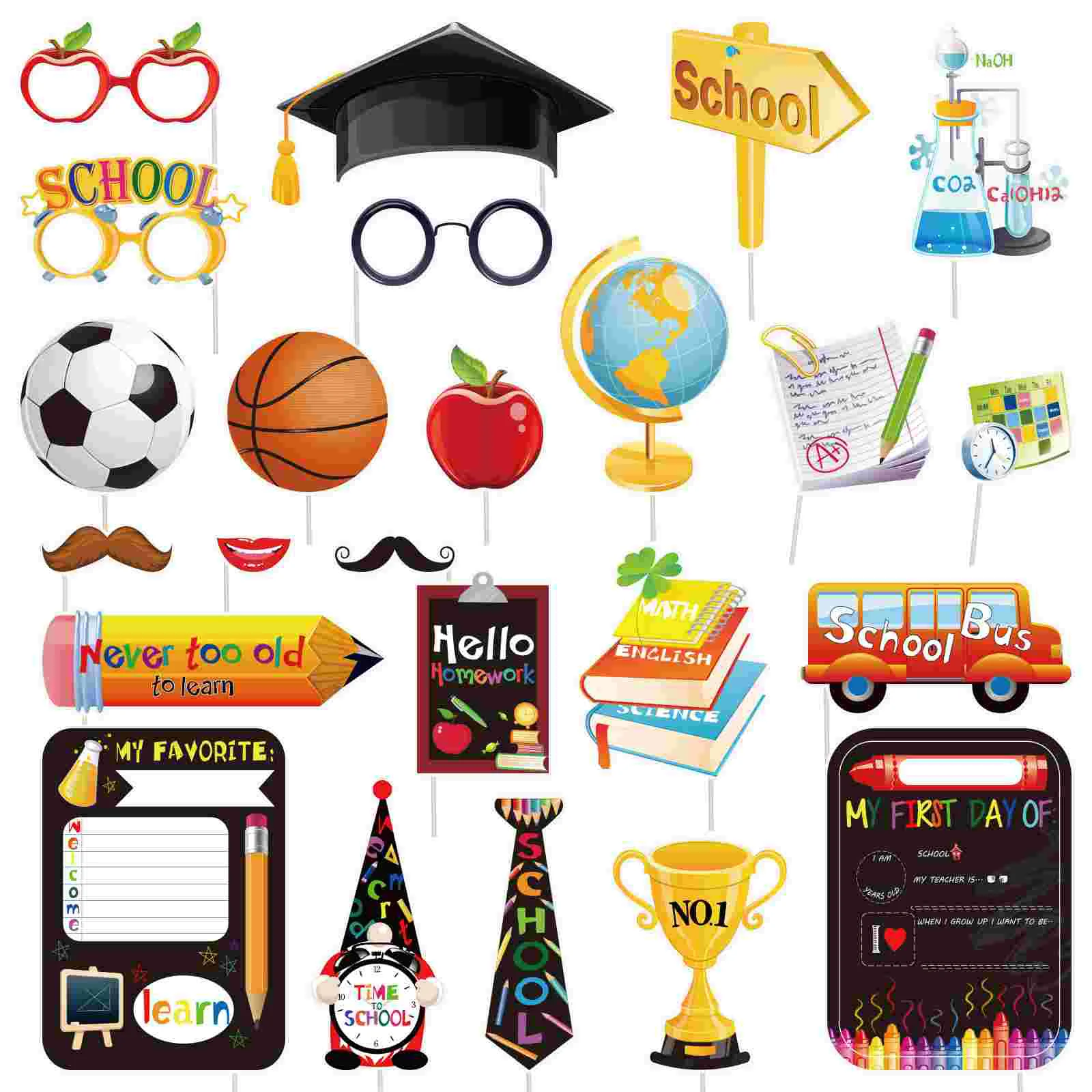 24PCS First Day Of School Photo Booth Props First and Last Day Of School First Day Of School Photo Props
24PCS First Day Of School Photo Booth Props First and Last Day Of School First Day Of School Photo Props