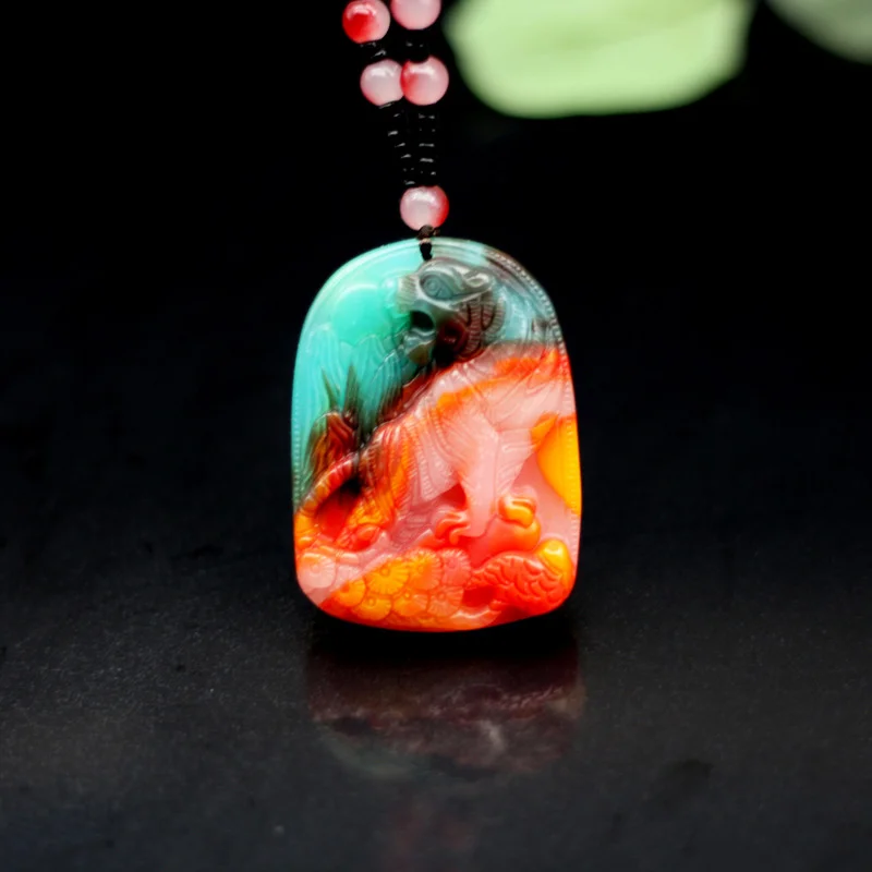 Natural Color Jade Zodiac Tiger Pendant Necklace Chinese Fashion Charm Jewelry Hand-Carved Crafts Amulet Gifts for Women Men
Natural Color Jade Zodiac Tiger Pendant Necklace Chinese Fashion Charm Jewelry Hand-Carved Crafts Amulet Gifts for Women Men