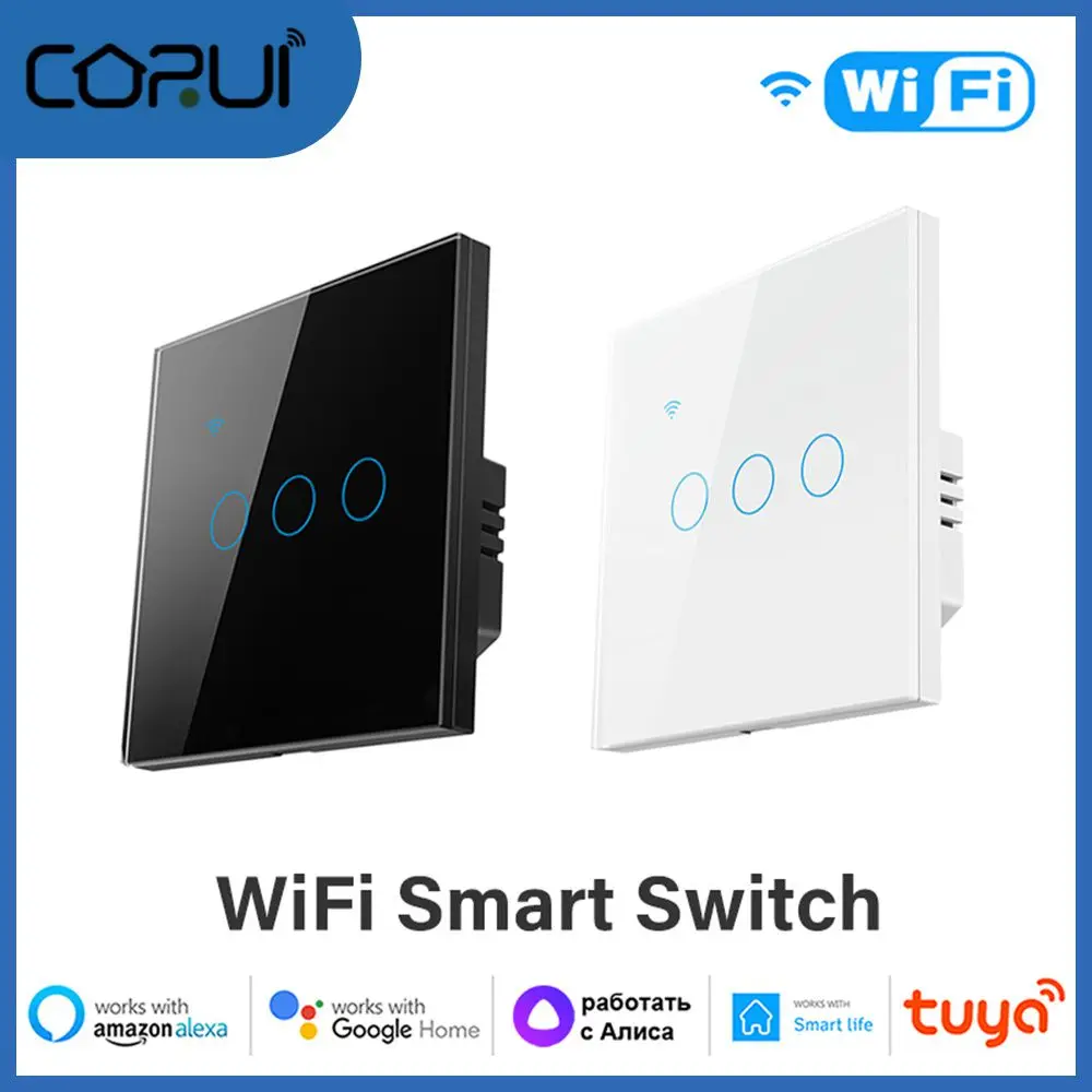 Wi-Fi переключатель с нулевым проводом Smart Life App, беспроводное управление через приложение, голосовое управление
Wi-Fi переключатель с нулевым проводом Smart Life App, беспроводное управление через приложение, голосовое управление
