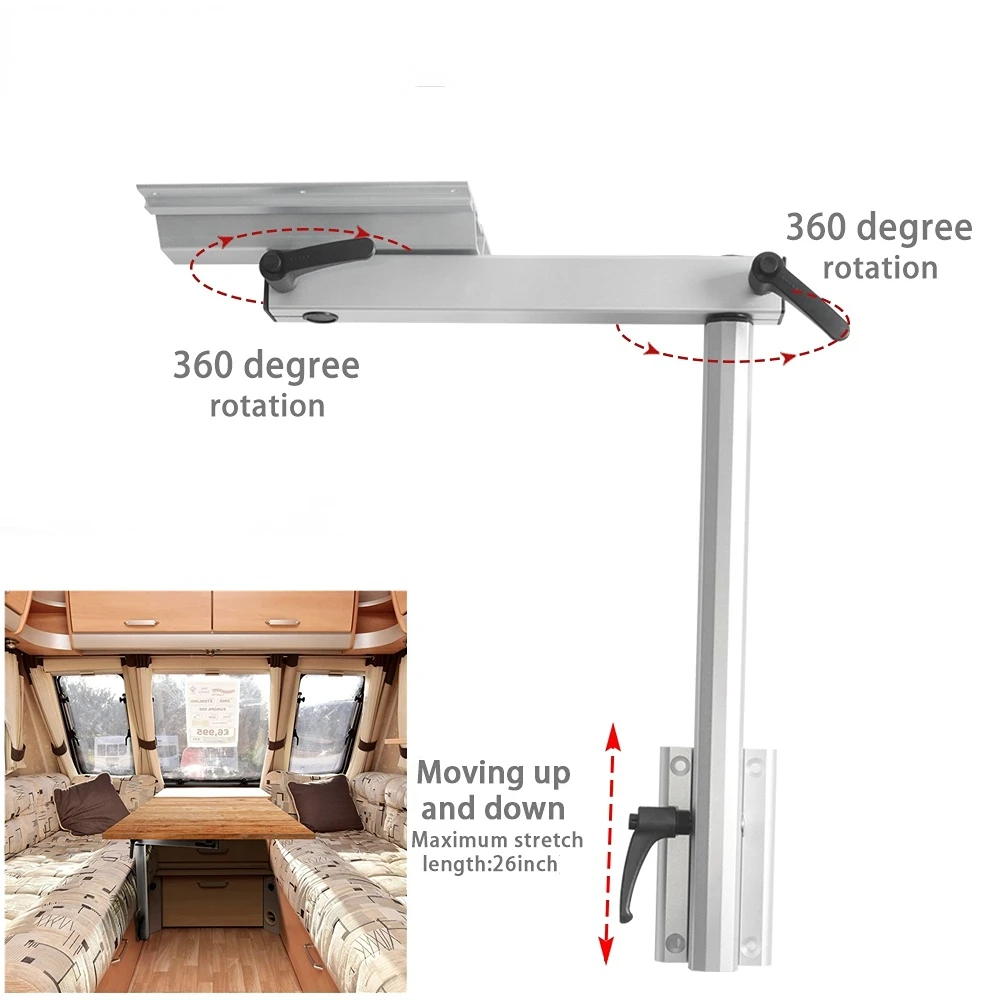 New RV Detachable Height Dinette Table Adjustable Removable Table Leg 360 Degree Rotation Aluminum Alloy for Yachts RV Motorhome
New RV Detachable Height Dinette Table Adjustable Removable Table Leg 360 Degree Rotation Aluminum Alloy for Yachts RV Motorhome