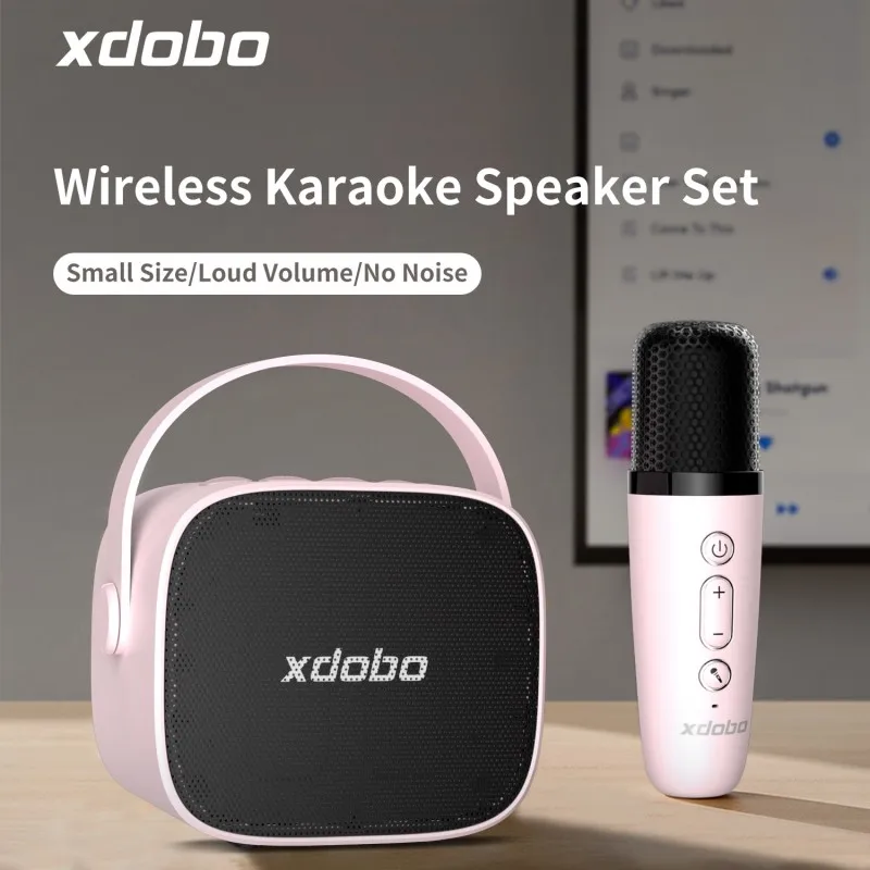 Xdobo-Mini Wireless Mic, Bluetooth Small Speaker, Outdoor Portable Karaoke Microphone, Audio All-in-one Subwoofer, New
Xdobo-Mini Wireless Mic, Bluetooth Small Speaker, Outdoor Portable Karaoke Microphone, Audio All-in-one Subwoofer, New