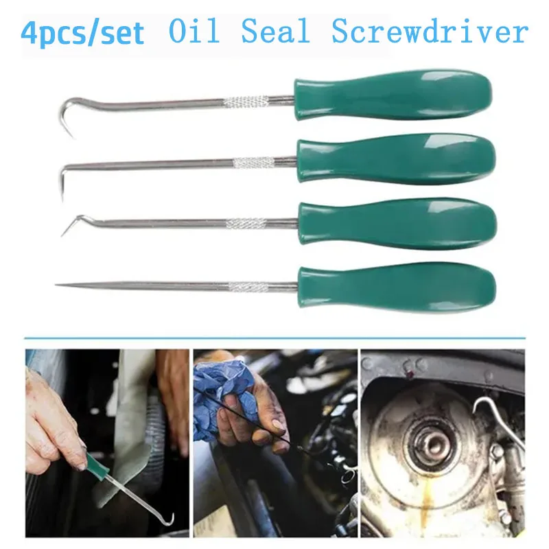 4pcs/set 135mm Oil Seal O-Ring Seal Remover Car Oil Seal Screwdriver O-Ring Seal Gasket Puller Remover Pick Hooks Repair Tools
4pcs/set 135mm Oil Seal O-Ring Seal Remover Car Oil Seal Screwdriver O-Ring Seal Gasket Puller Remover Pick Hooks Repair Tools
