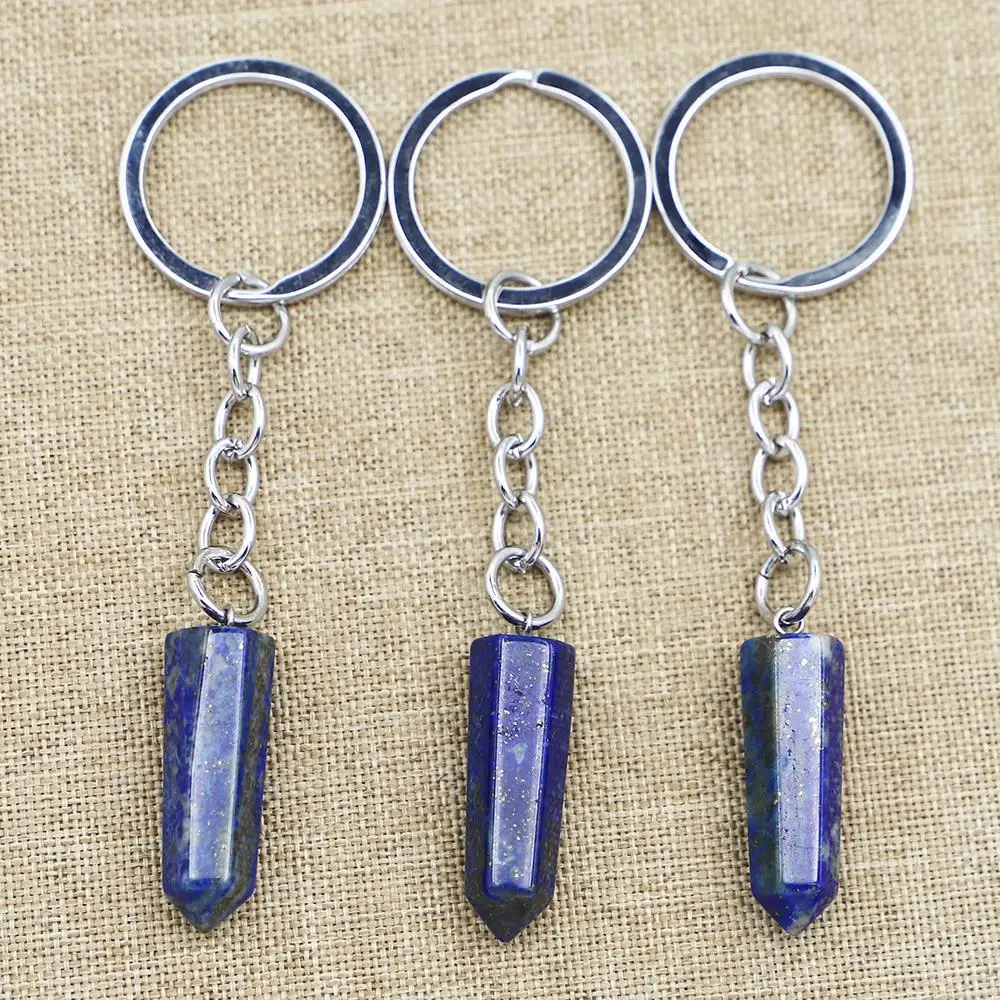 Beautiful Natural Hexagonal Lapis Lazuli Keychain Car Key Chain Ring Pointed Pendants Chakra Necklaces Bag Jewelry Accessory 1PC
Beautiful Natural Hexagonal Lapis Lazuli Keychain Car Key Chain Ring Pointed Pendants Chakra Necklaces Bag Jewelry Accessory 1PC