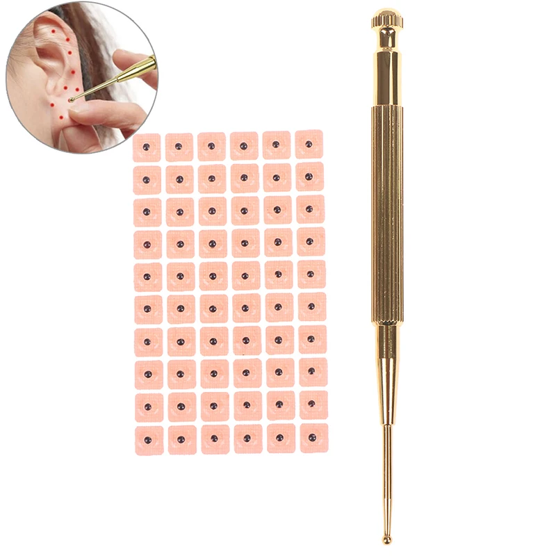 Ear Care Massage Brass Acupuncture Points Detector Ear Acupuncture Needle Patch Probe+60Pcs Magnetic Therapy Ear Seeds Stickers
Ear Care Massage Brass Acupuncture Points Detector Ear Acupuncture Needle Patch Probe+60Pcs Magnetic Therapy Ear Seeds Stickers