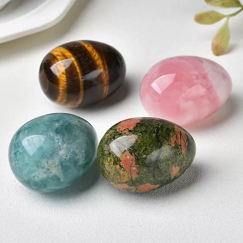 Natural Reiki Rose Quartz Unakite Fluorite Gemstone Egg Mineral Energy Healing Massage Egg Yoga Stone Decoration Kegel Massager
Natural Reiki Rose Quartz Unakite Fluorite Gemstone Egg Mineral Energy Healing Massage Egg Yoga Stone Decoration Kegel Massager