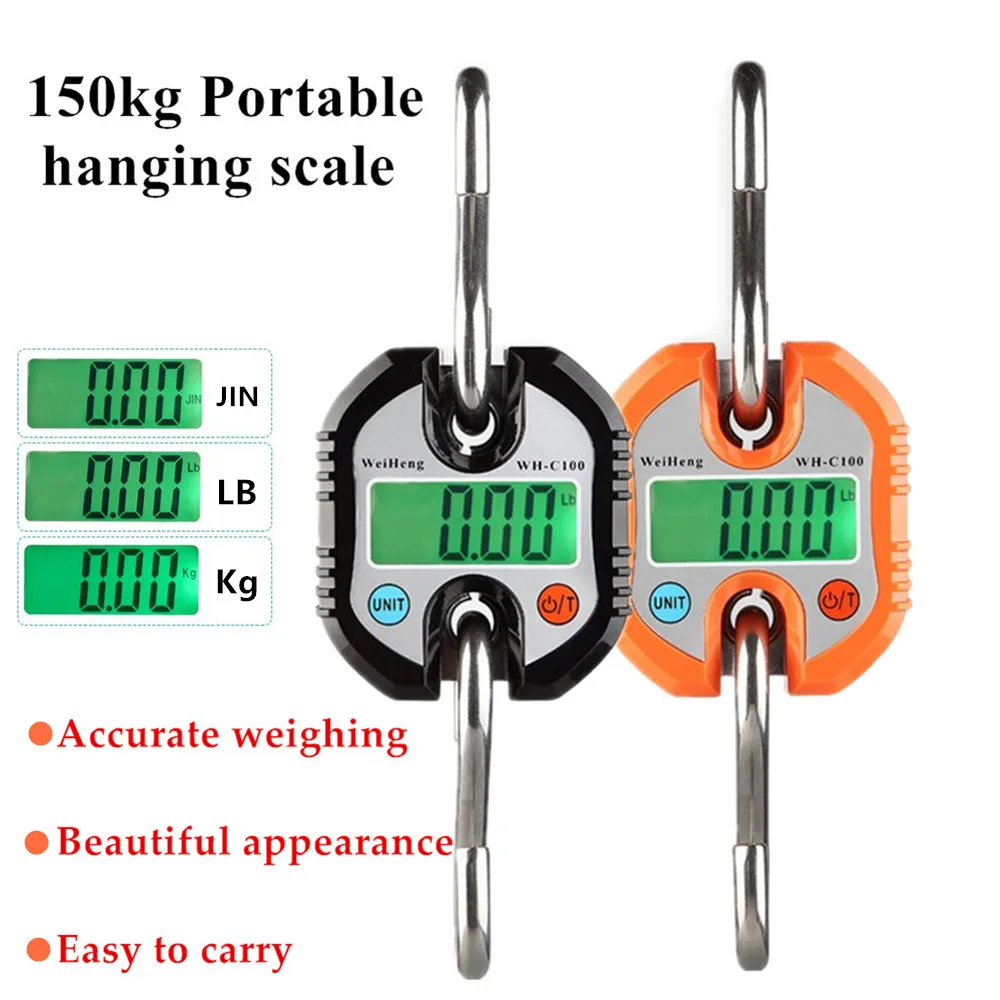150kg 50g 300kg Crane Scale Heavy Duty Electronic Digital Stainless Steel Hook Scale Hanging LCD Loop Weight Balance 40% off
150kg 50g 300kg Crane Scale Heavy Duty Electronic Digital Stainless Steel Hook Scale Hanging LCD Loop Weight Balance 40% off