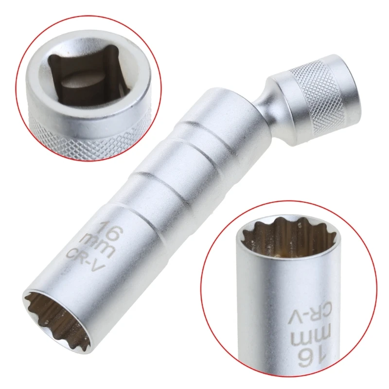16MM Point Thin Wall Magnetic Swivel for SPARK plug Socket 3/8-Inch 12 for SPARK plug Socket Car Removal Too AOS
16MM Point Thin Wall Magnetic Swivel for SPARK plug Socket 3/8-Inch 12 for SPARK plug Socket Car Removal Too AOS