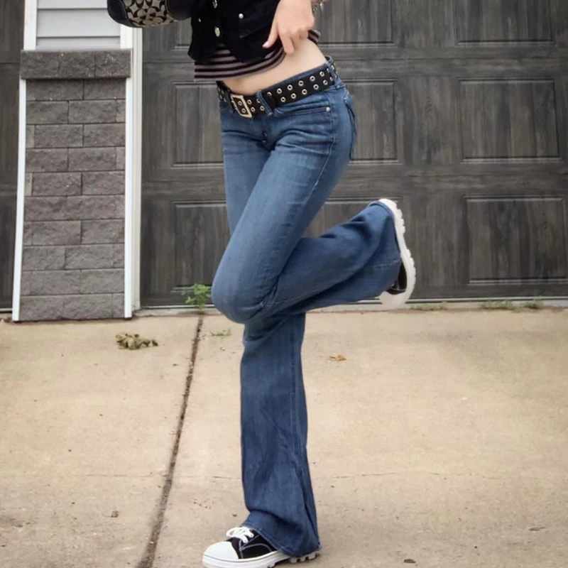 Women'S Jeans Retro Hot Girl Low Waist Skinny Flared Pants Long Denim Trousers Retro Clothes Korean Fashion Fairycore Streetwear
Women'S Jeans Retro Hot Girl Low Waist Skinny Flared Pants Long Denim Trousers Retro Clothes Korean Fashion Fairycore Streetwear