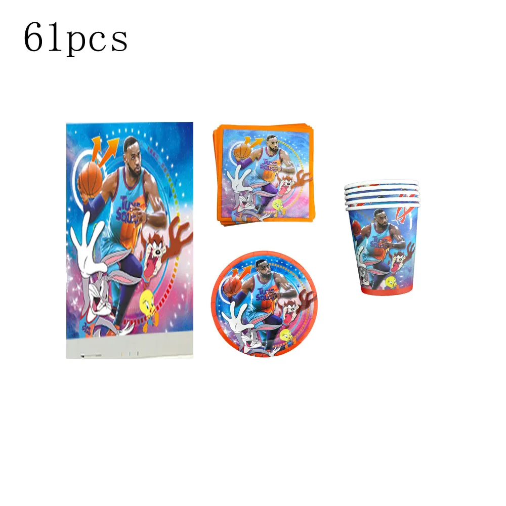 61pcs/Pack Space Jam Birthday Party Decorations Baby Shower Disposable Tableware Space Jam Paper Plates Cups Blowouts Napkins
61pcs/Pack Space Jam Birthday Party Decorations Baby Shower Disposable Tableware Space Jam Paper Plates Cups Blowouts Napkins