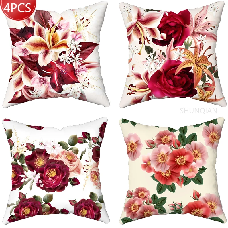 Bouquet Pillow Cover Customize Pillow Case Modern Home Decorative Pillowcase For Living Room 45X45cm
Bouquet Pillow Cover Customize Pillow Case Modern Home Decorative Pillowcase For Living Room 45X45cm