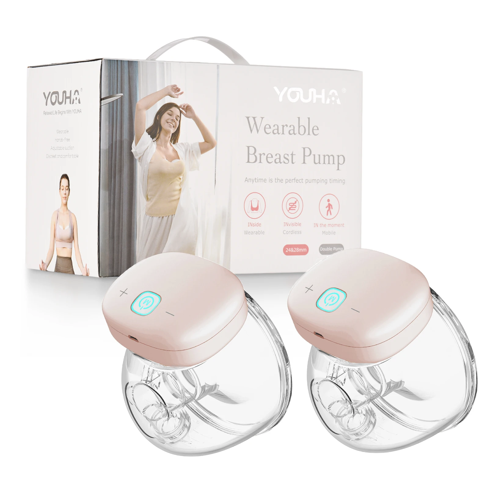 YOUHA Electric Breast Pump Hand Free Baby bottlePortable Wearable BPA-free Comfort Breastfeeding Milk Extractor Baby Accessories
YOUHA Electric Breast Pump Hand Free Baby bottlePortable Wearable BPA-free Comfort Breastfeeding Milk Extractor Baby Accessories