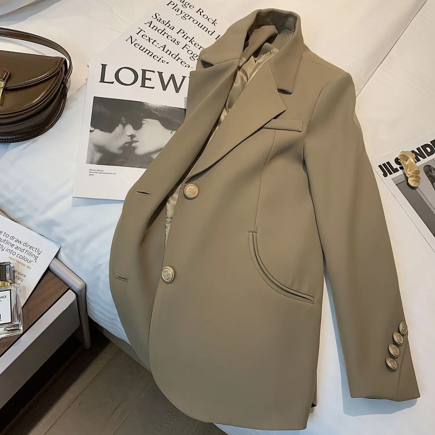 Spring And Autumn Brand Traf Official Store Non Strech Blended Solid Polyester Blazers Jacket For Women Clothing Trending 2023
Spring And Autumn Brand Traf Official Store Non Strech Blended Solid Polyester Blazers Jacket For Women Clothing Trending 2023