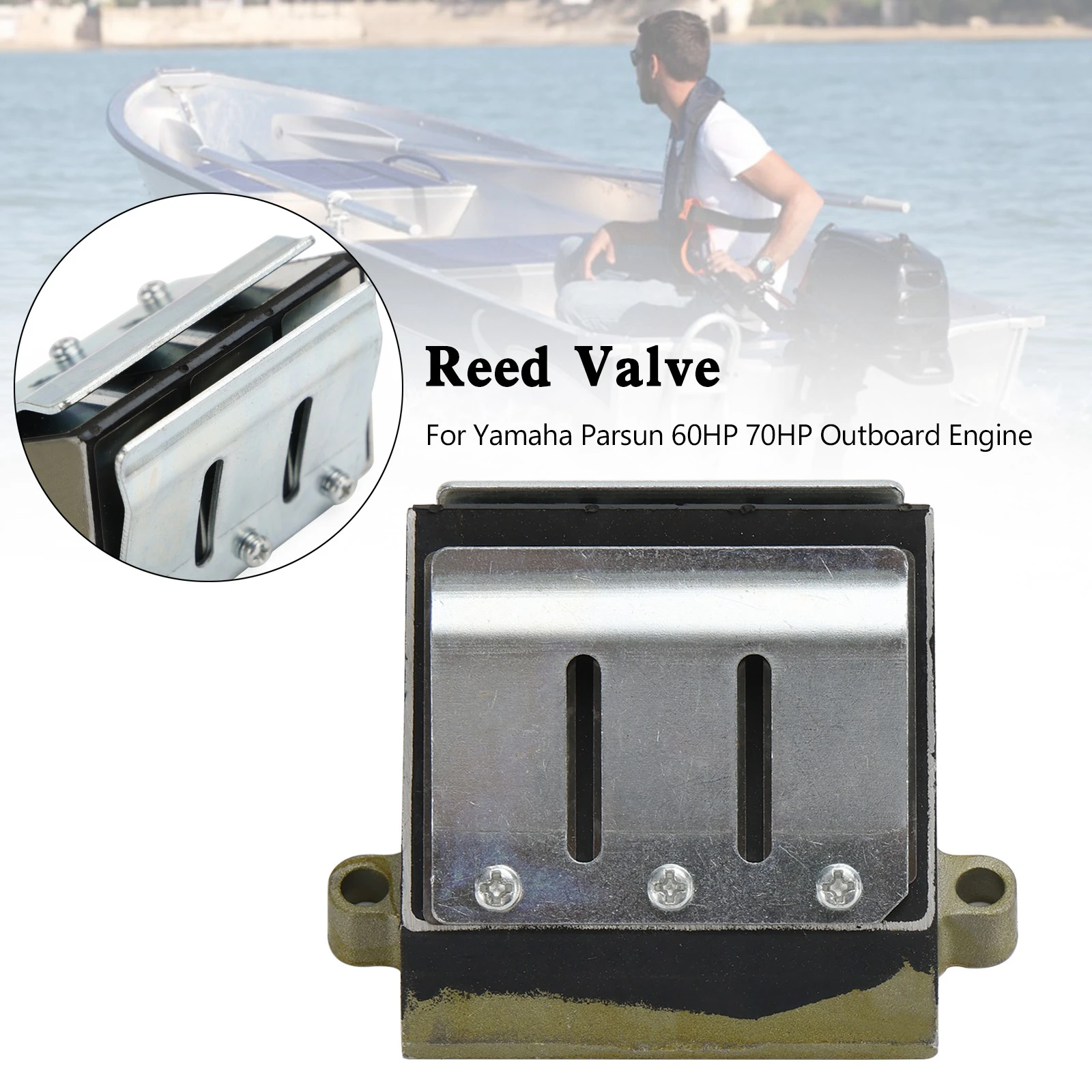 Areyourshop 6H2-13610-00 Reed Valve Assy for Yamaha outboard Parsun 60HP 70HP 3 Cylinder
Areyourshop 6H2-13610-00 Reed Valve Assy for Yamaha outboard Parsun 60HP 70HP 3 Cylinder
