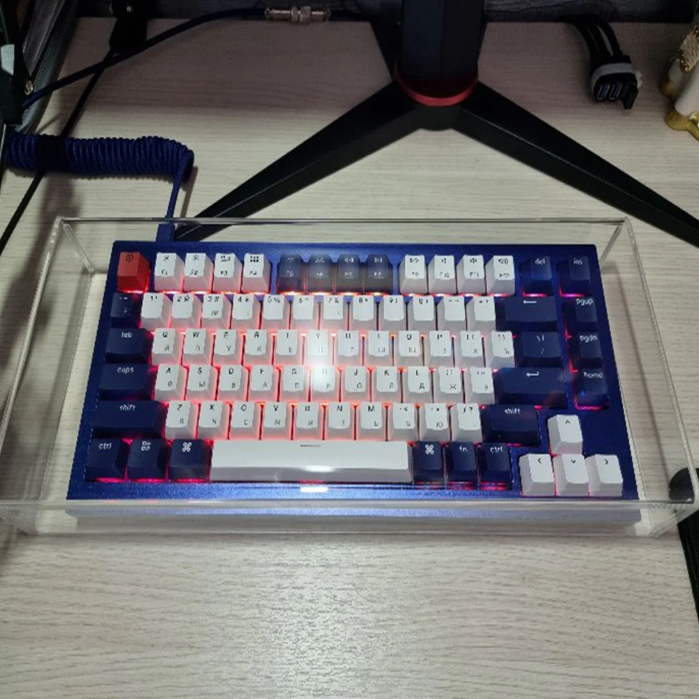 75% акриловый чехол для механической клавиатуры GK61 SK61 SK64 Anne Pro2 чехлы игровых