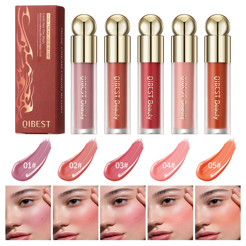 QIBEST Liquid Cheek Blush Facial Nourishing Blush Stick Waterproof Multi-purpose Eyes&lips Makeup Blusher Cosmetics 5 Colors Set
QIBEST Liquid Cheek Blush Facial Nourishing Blush Stick Waterproof Multi-purpose Eyes&lips Makeup Blusher Cosmetics 5 Colors Set