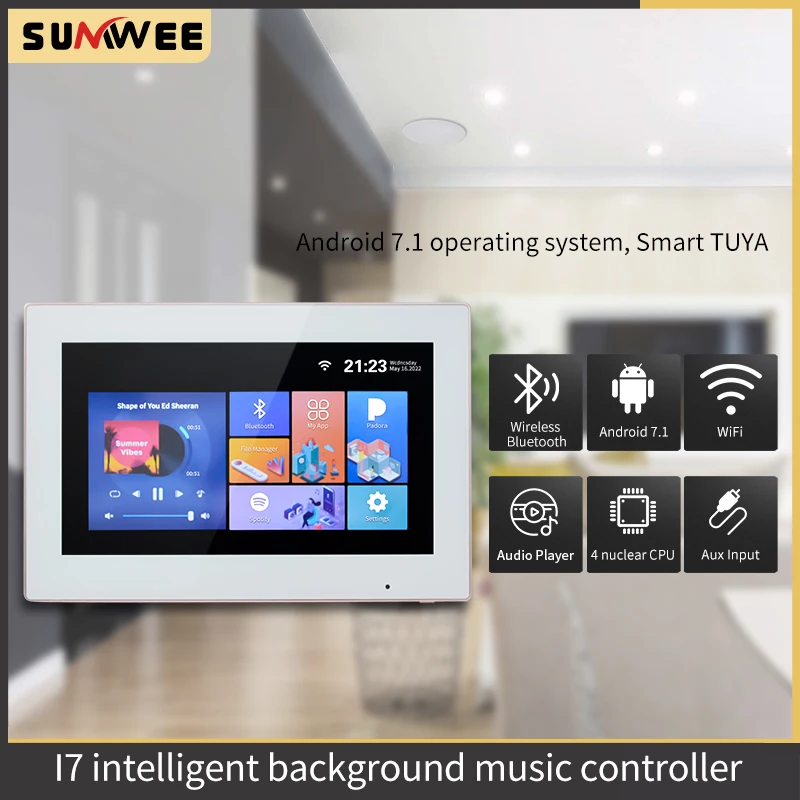 TUYA Smart Home WiFi Bluetooth Amplifier In-Wall Sound Audio Aystem Home Theater System Android 7.1 USB/SD Card SUMWEE
TUYA Smart Home WiFi Bluetooth Amplifier In-Wall Sound Audio Aystem Home Theater System Android 7.1 USB/SD Card SUMWEE