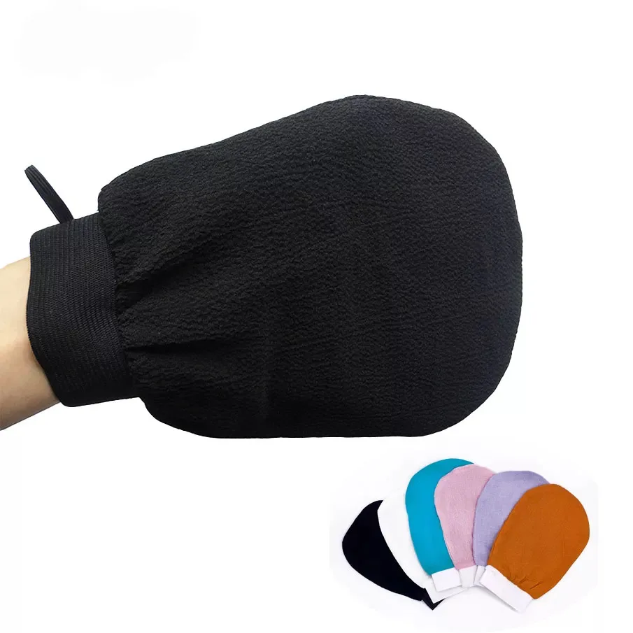 

5 Piece Double Sided Hammam Scrub Mitt Magic Peeling Glove Exfoliating Tan Removal Mitt Back Scrubber