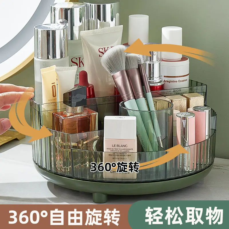 Revolving makeup storage box advanced round dresser brush lipstick skin care storage table shelf
Revolving makeup storage box advanced round dresser brush lipstick skin care storage table shelf