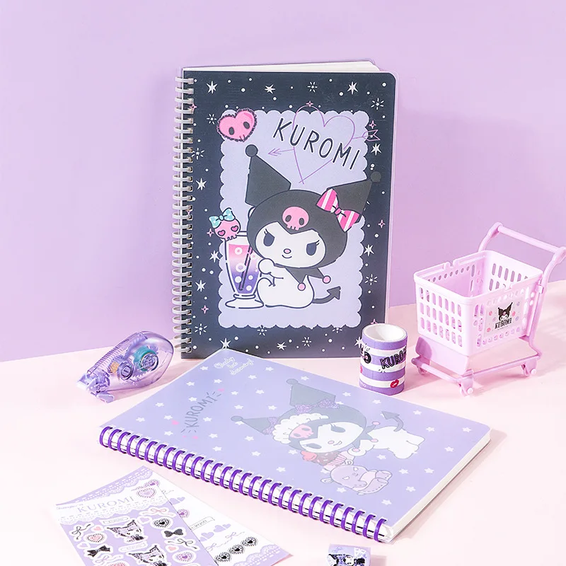 Anime Sanrio Series Kuromi Notebook Coil Loose-leaf Cartoon Notebook Student Notebook Stationery Supplies Kids Gift
Anime Sanrio Series Kuromi Notebook Coil Loose-leaf Cartoon Notebook Student Notebook Stationery Supplies Kids Gift