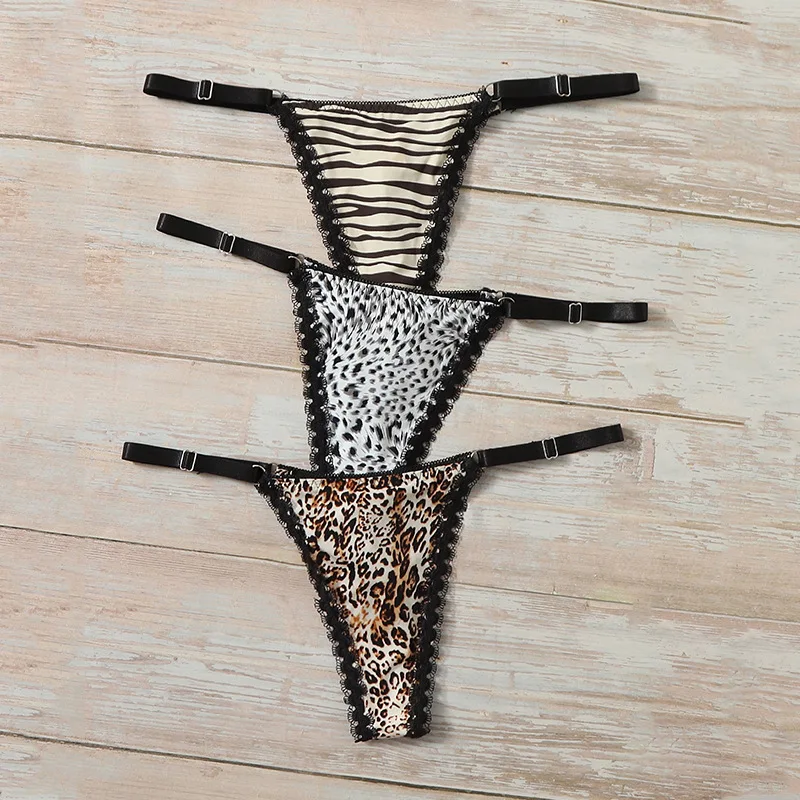 Leopard Print Lace Ruffles Thong Panties for Women Adjustable Low Waist String Dames Sexy Girls Underwear Ropa Interior Mujer
Leopard Print Lace Ruffles Thong Panties for Women Adjustable Low Waist String Dames Sexy Girls Underwear Ropa Interior Mujer