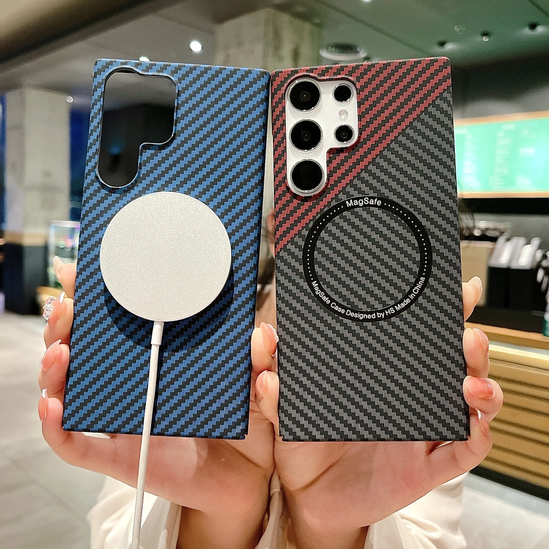 Samsung S21Plus S23Ultra Carbon Fiber Phone Case S21 S22Ultra All-Pack Magsafe Magnetic Suction S23Plus Ultra-thin PC Case
Samsung S21Plus S23Ultra Carbon Fiber Phone Case S21 S22Ultra All-Pack Magsafe Magnetic Suction S23Plus Ultra-thin PC Case