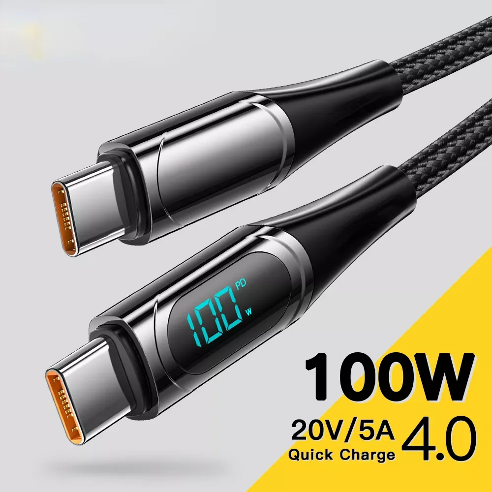 USB Type C To USB C 100W/5A PD Fast Charging Charger Wire Cord For Macbook Type-C USBC 2M
USB Type C To USB C 100W/5A PD Fast Charging Charger Wire Cord For Macbook Type-C USBC 2M