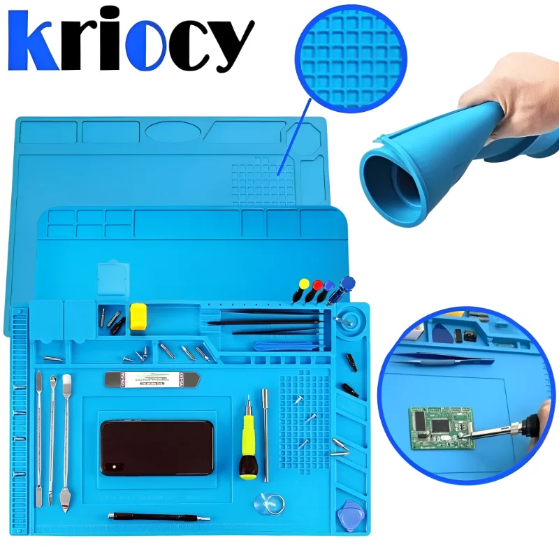 ESD Heat Resistant 932℉ Soldering Mat Job Tools Computer Phone Repair Kit Working Repair Pad Heatresistant Maintenance Platform
ESD Heat Resistant 932℉ Soldering Mat Job Tools Computer Phone Repair Kit Working Repair Pad Heatresistant Maintenance Platform