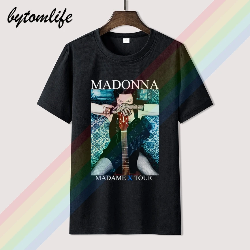 Madonna Della Camicia Madame X Tour 2019 T-Shirt Da Uomo Nero Tee Men's Women's 100% Cotton Short Sleeves Tops Tee Unisex
Madonna Della Camicia Madame X Tour 2019 T-Shirt Da Uomo Nero Tee Men's Women's 100% Cotton Short Sleeves Tops Tee Unisex