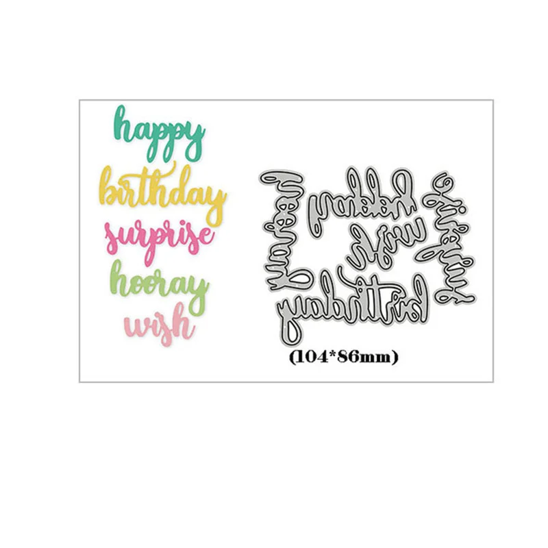 Happy Word Metal Cutting Dies No Silicone Stamps For DIY Card Scrapbook Diary Decoration Embossing Template 2023 New Arrival
Happy Word Metal Cutting Dies No Silicone Stamps For DIY Card Scrapbook Diary Decoration Embossing Template 2023 New Arrival