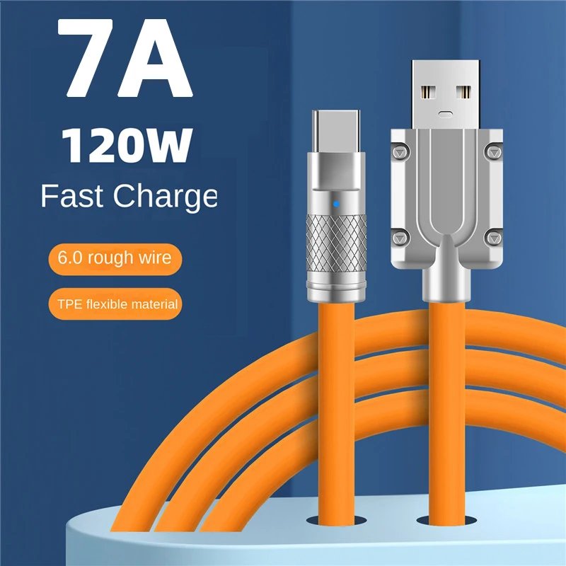 120W 7A USB Type C Fast Charge Cable for Huawei P50 P40 Mate USB Fast Charing Data Cord for Xiaomi 13 12 POCO Realme Oneplus 1M
120W 7A USB Type C Fast Charge Cable for Huawei P50 P40 Mate USB Fast Charing Data Cord for Xiaomi 13 12 POCO Realme Oneplus 1M