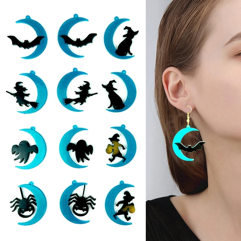 Witch Moon Ornament Mold Small Silicone Pendant Mold Earring Jewelry Epoxy Resin Casting Jewelry Making Diy Crafts
Witch Moon Ornament Mold Small Silicone Pendant Mold Earring Jewelry Epoxy Resin Casting Jewelry Making Diy Crafts
