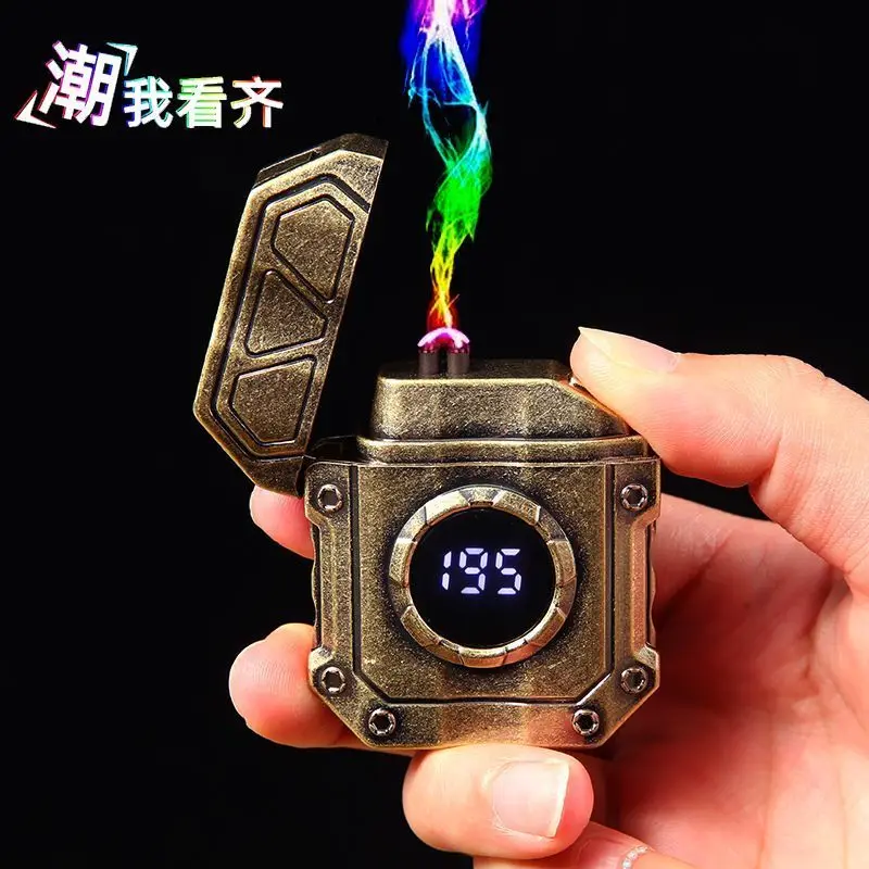 USB rechargeable lighter windproof dual arc cigarette lighter LED fidget spinner lighter fidget decompression toy Christmas gift
USB rechargeable lighter windproof dual arc cigarette lighter LED fidget spinner lighter fidget decompression toy Christmas gift