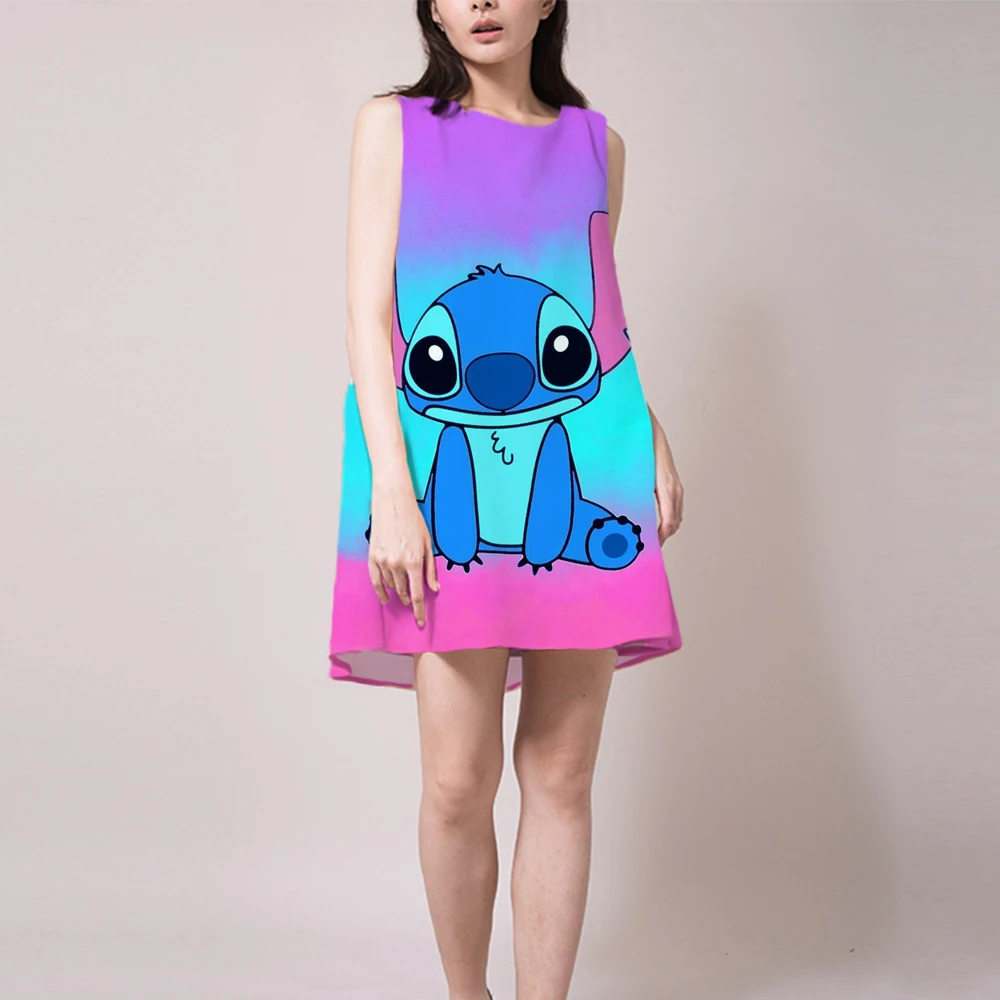 Летние свободные элегантные платья, сарафан с 3D рисунком Диснея, Туника без рукавов, платье на бретелях, пляжные вечерние платья, платья 
Летние свободные элегантные платья, сарафан с 3D рисунком Диснея, Туника без рукавов, платье на бретелях, пляжные вечерние платья, платья