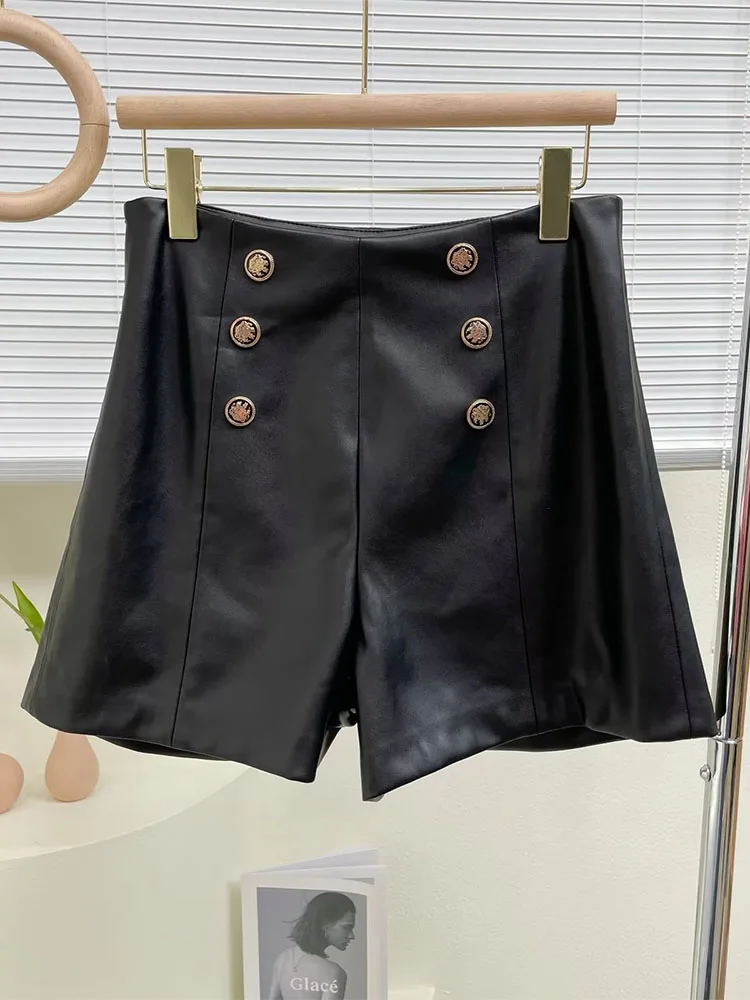 Женские кожаные шорты, винтажные шорты с высокой талией и боковой молнией, 2022 
Женские кожаные шорты, винтажные шорты с высокой талией и боковой молнией, 2022