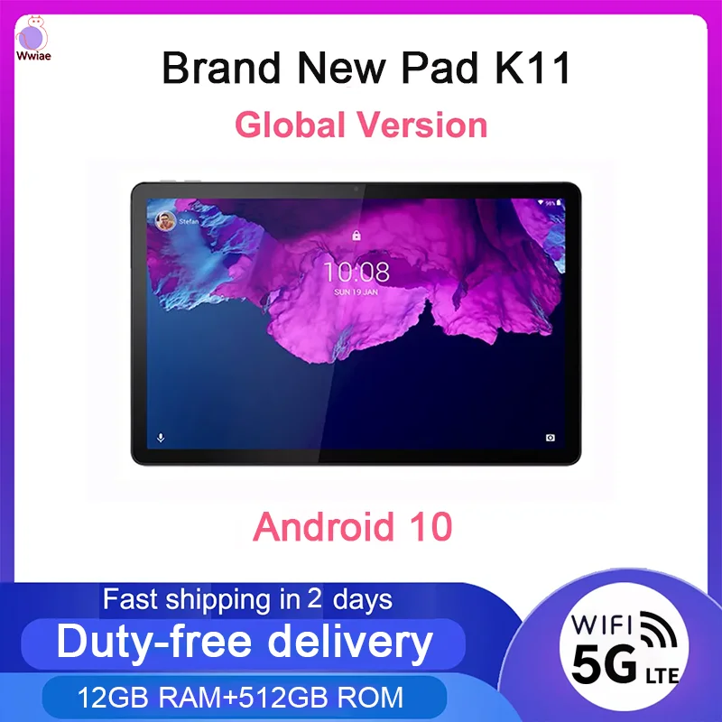 Global Firmware Brand New Pad K11 10.1 Inch Tab P11 K11 Tablet 8GB+256GB 5G 2K LCD Screen Snapdragon Octa Core Tablet Android 10
Global Firmware Brand New Pad K11 10.1 Inch Tab P11 K11 Tablet 8GB+256GB 5G 2K LCD Screen Snapdragon Octa Core Tablet Android 10