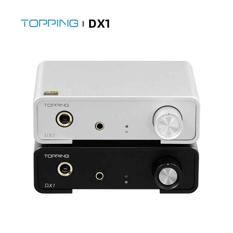 

TOPPING DX1 Hi Res Audio DAC&Headphone Amplifier 6.35mm 3.5mm Line out output AK4493S DAC USB DSD256 PCM384 XMOS XU208