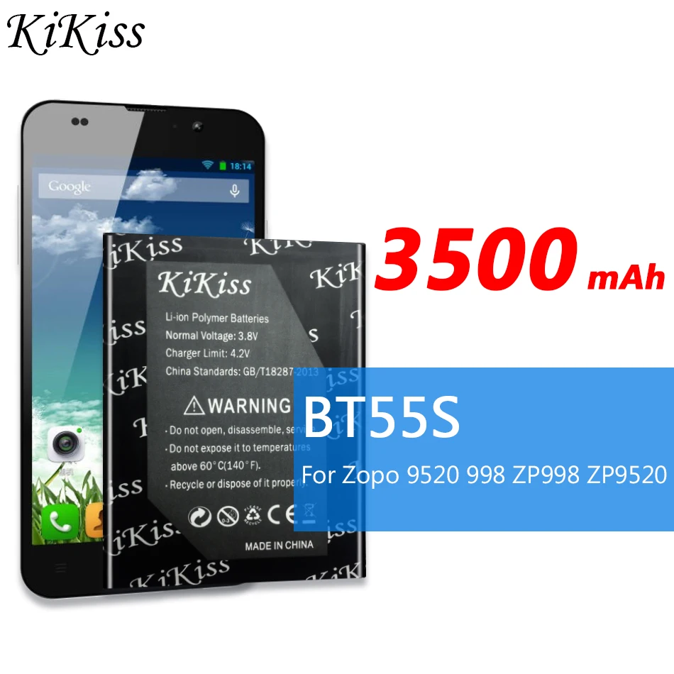Новинка 3500mAh BT55S Аккумулятор для смартфонов ZOPO 9520 998 ZP998 ZP9520 мобильный телефон запасные аккумуляторы для мобильного телефона AKKU
Новинка 3500mAh BT55S Аккумулятор для смартфонов ZOPO 9520 998 ZP998 ZP9520 мобильный телефон запасные аккумуляторы для мобильного телефона AKKU