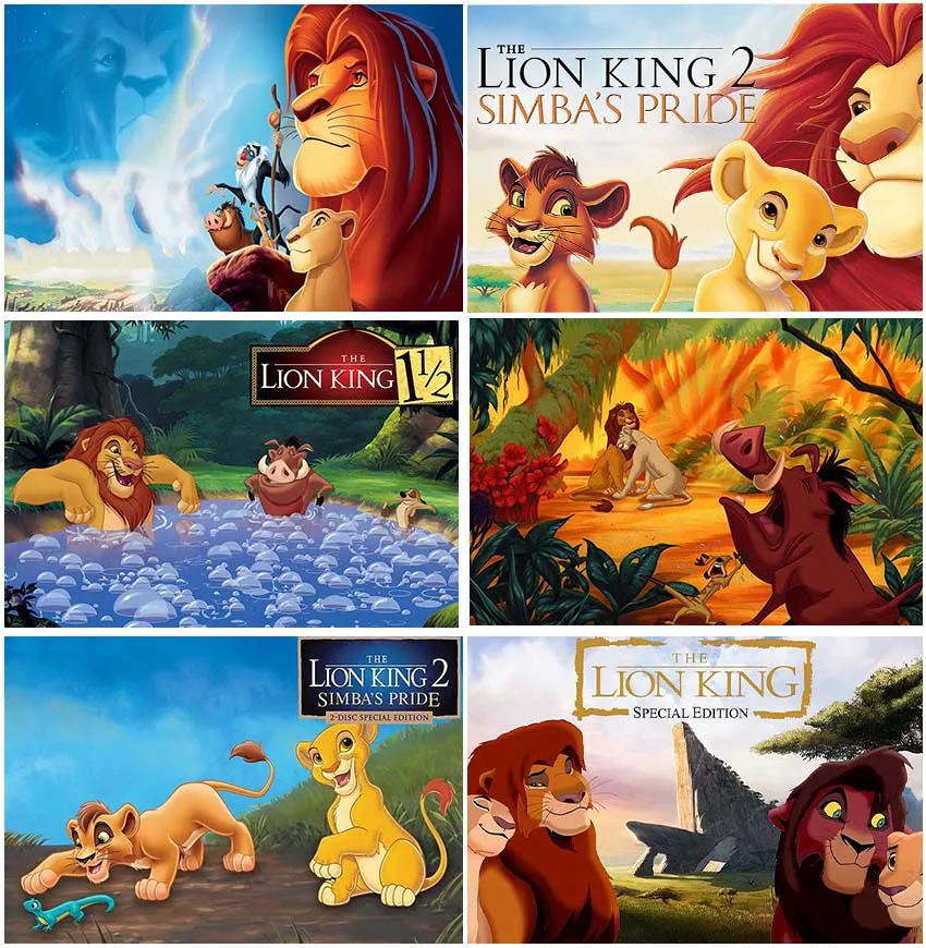 

Фоны для фотосъемки новорожденных с изображением короля льва Симбы леса джунглей для детского дня рождения Декор фоны на заказ