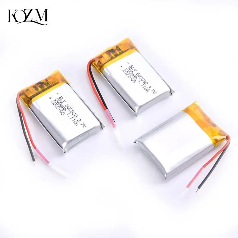 1/3pcs 3.7V 300mAh Li-ion Battery 602030 Lithium Polymer Rechargeable Battery
1/3pcs 3.7V 300mAh Li-ion Battery 602030 Lithium Polymer Rechargeable Battery