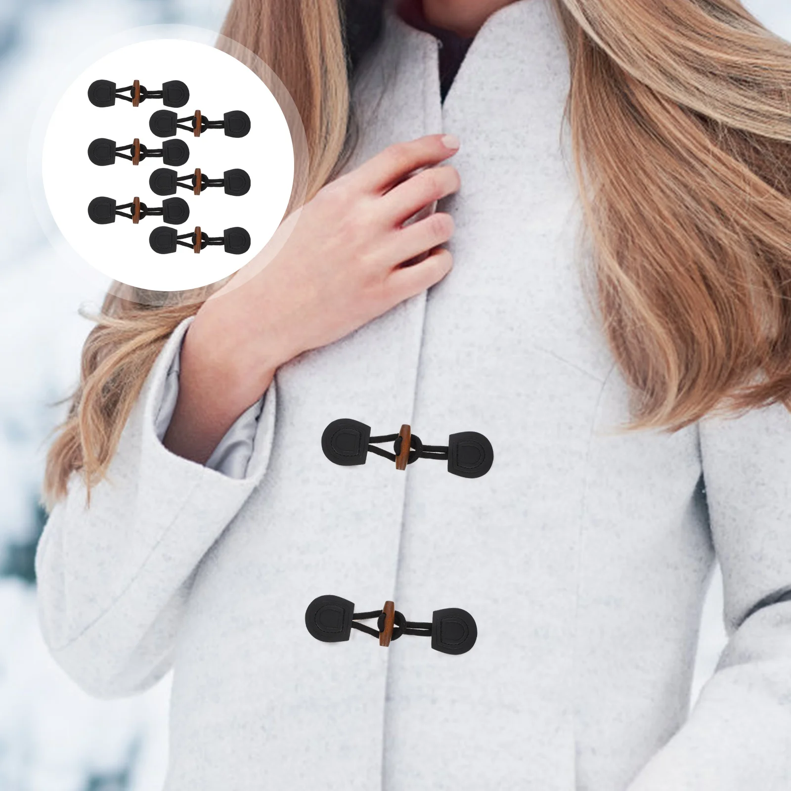 6 Pairs Horn Buckle DIY Clothing Buttons Switch Decorative Buckles Retro Clothes Duffle Closure Belt Coat Fastener Accessories
6 Pairs Horn Buckle DIY Clothing Buttons Switch Decorative Buckles Retro Clothes Duffle Closure Belt Coat Fastener Accessories