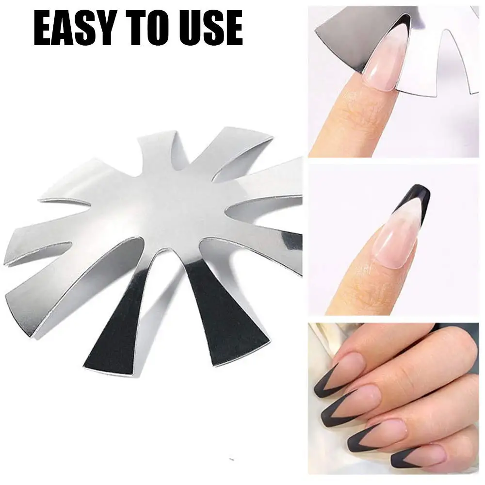 Pro 9 Sizes Easy French Smile Cut V Deep Square(Trapezoid) Shape Line Almond Tips Edge Trimmer Acrylic Tools Nail Art Cutter K08
Pro 9 Sizes Easy French Smile Cut V Deep Square(Trapezoid) Shape Line Almond Tips Edge Trimmer Acrylic Tools Nail Art Cutter K08