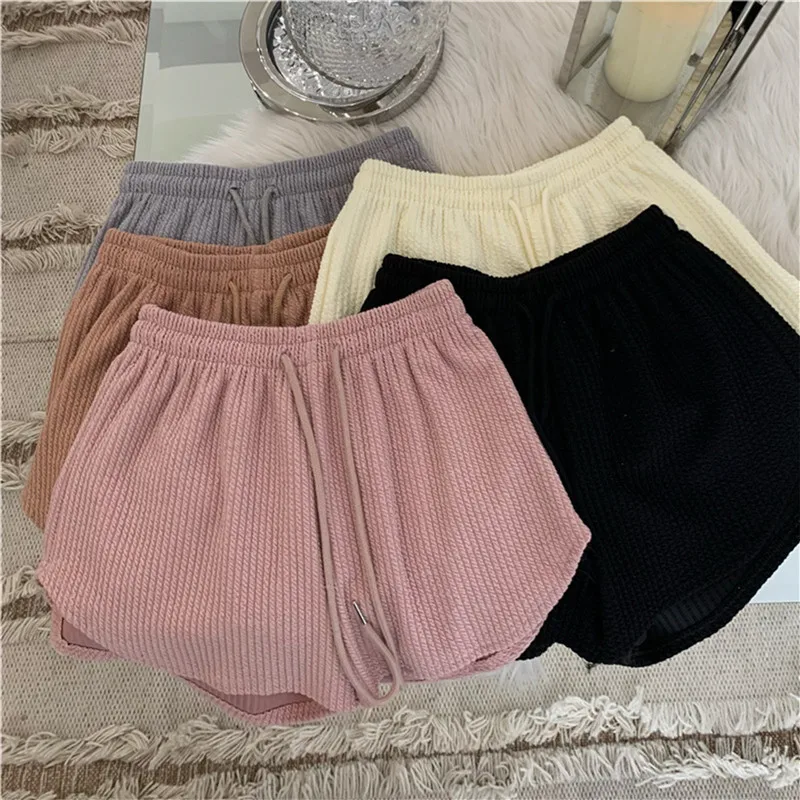Women Soft Solid Color Sports Pants Lace Up Drawstring High Elastic Women Shorts Wide Leg Casual Loose Simple Summer S-2XL
Women Soft Solid Color Sports Pants Lace Up Drawstring High Elastic Women Shorts Wide Leg Casual Loose Simple Summer S-2XL