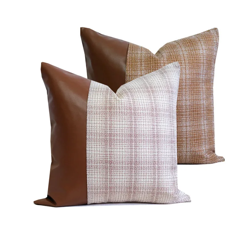 luxurious gingham splicing leather pillow 45x45cm sofa pillowcase 30x50cm Living Room Decor Car Pillow Window Cushion cover
luxurious gingham splicing leather pillow 45x45cm sofa pillowcase 30x50cm Living Room Decor Car Pillow Window Cushion cover